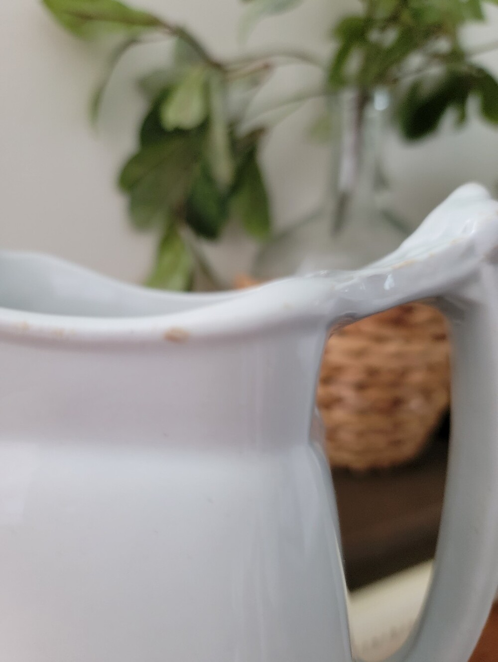 Vintage J & G Meakin Hanley England Ironstone China Large White Water  Pitcher - Picture 10 of 15